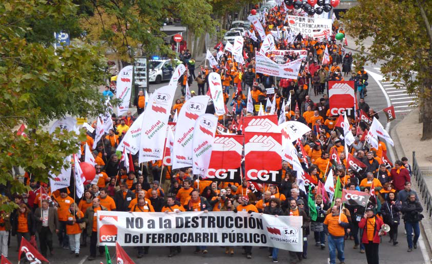 Capçalera manifestació 30N Madrid