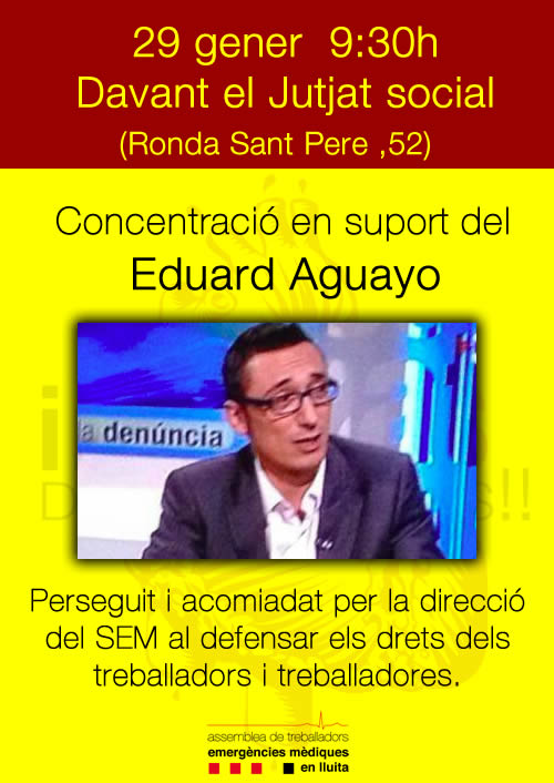 Cartell concentració suport 29G