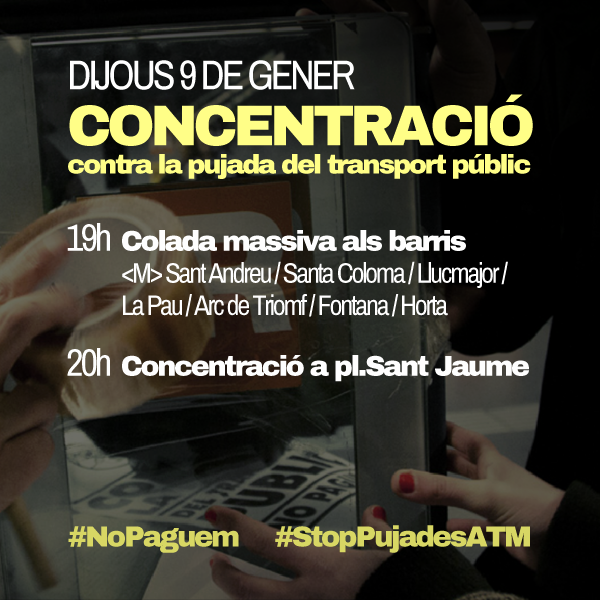 Cartell mobilització 9 de gener