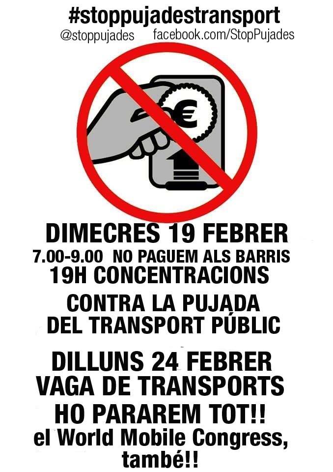 Cartell mobilitzacions 19 i 24 febrer
