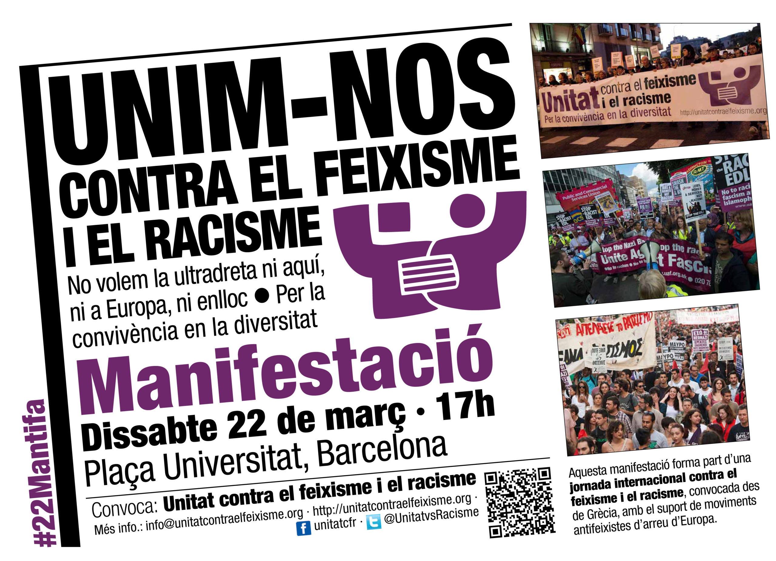 Cartell 22M a Barcelona