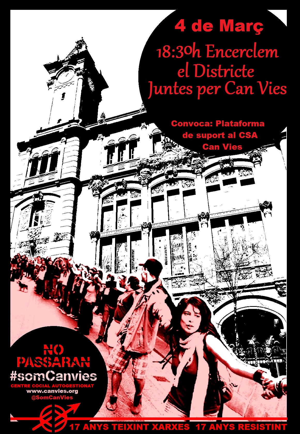 Acció suport Can Vies