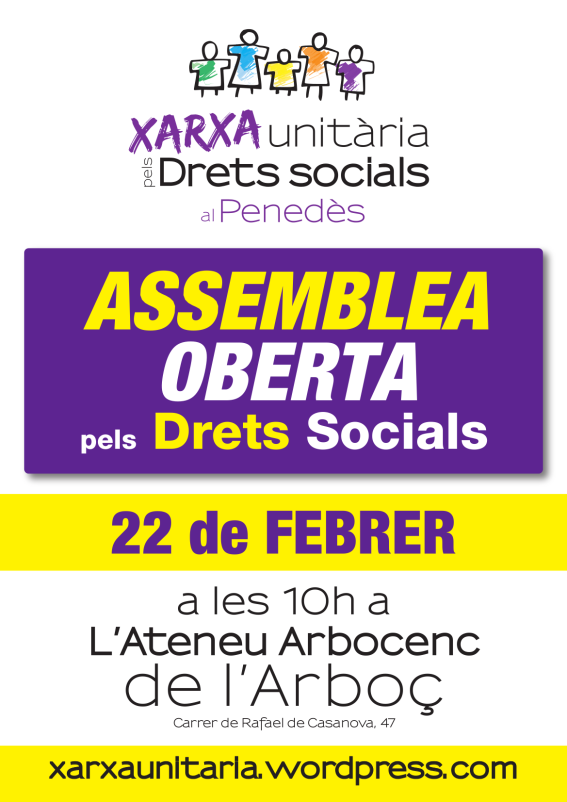 Cartell assemblea 22 febrer