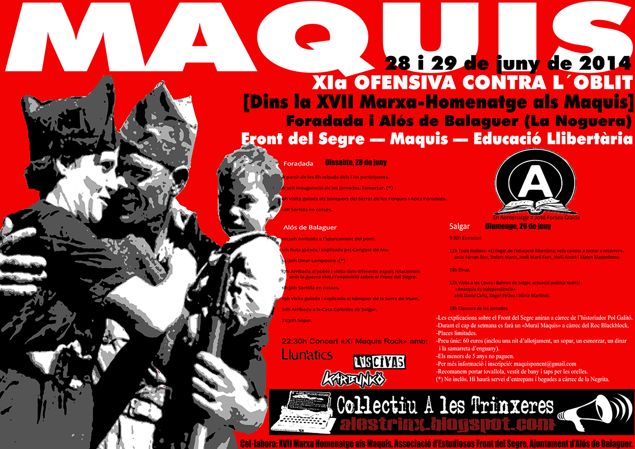 Cartell XI Ofensiva contra l’oblit