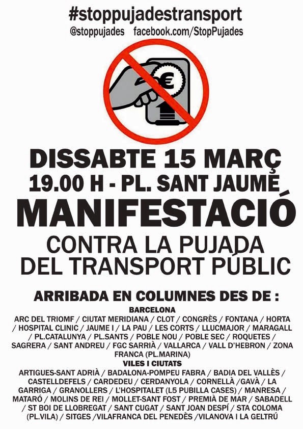 Cartell manifestació 15M
