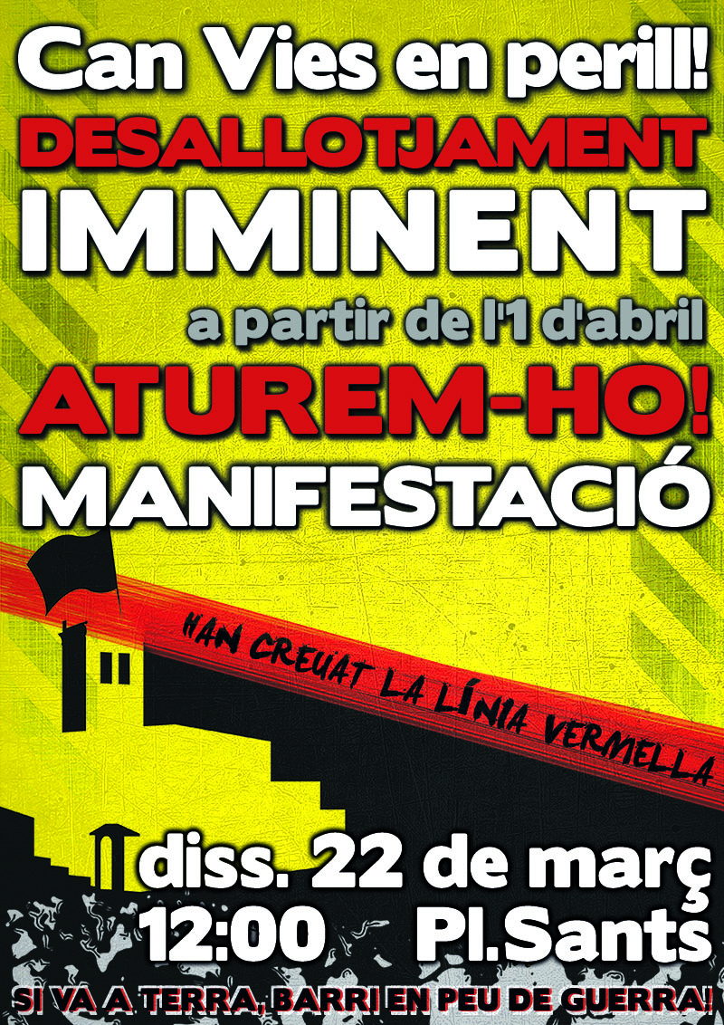 Cartell manifestació 22 març