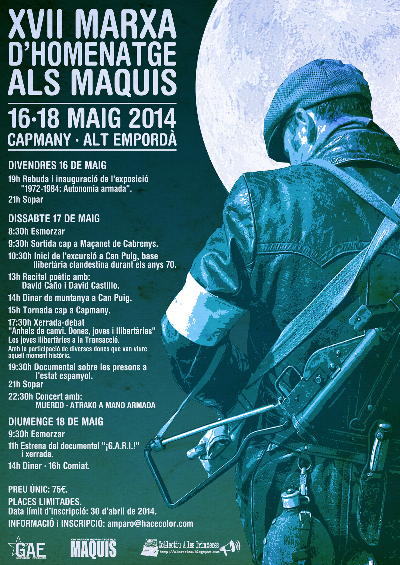 Cartell Marxa d’Homenatge als Maquis Alt Empordà