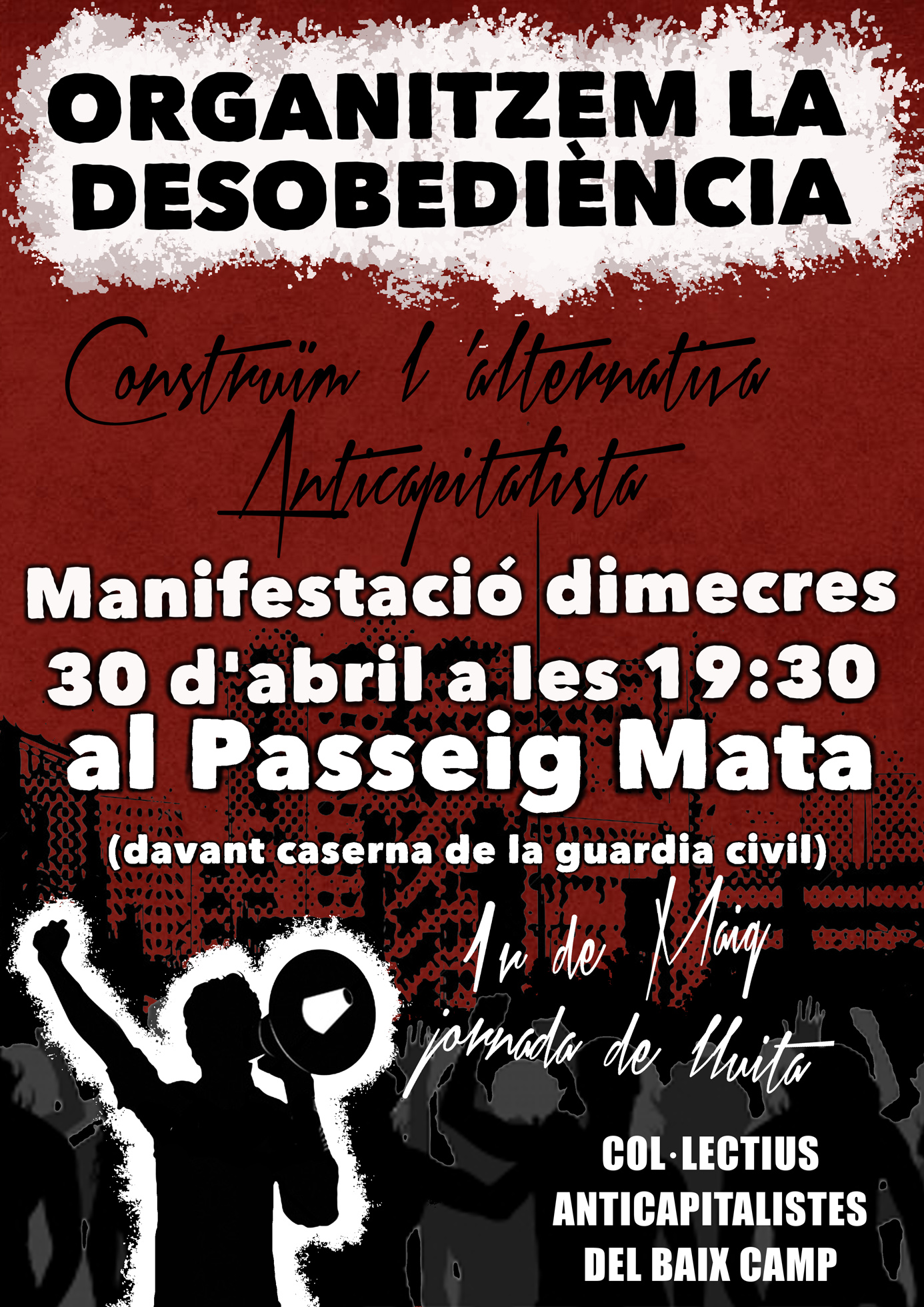 Manifestació 30 d'abril Reus