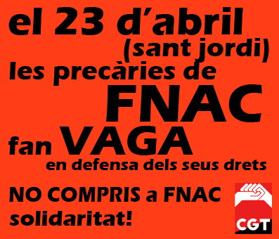 Vaga FNAC 23 d'abril