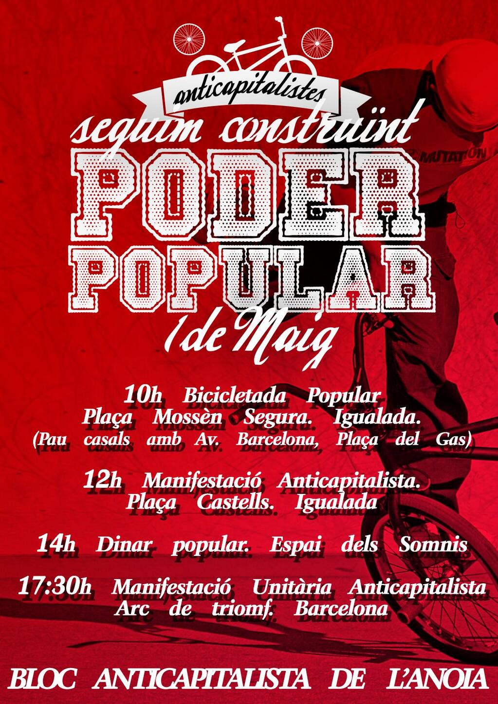 Cartell 1r de Maig Igualada