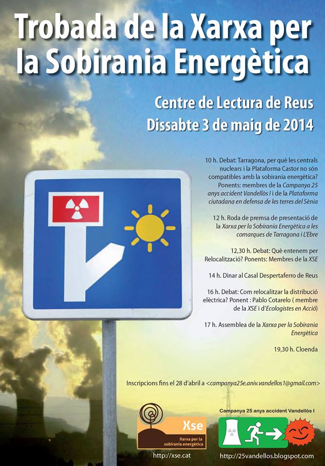 Cartell trobada XSE a Reus