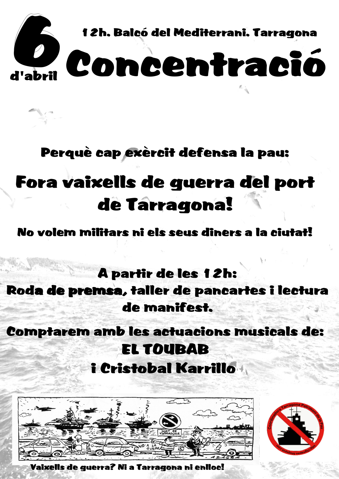 Cartell concentració 6 abril